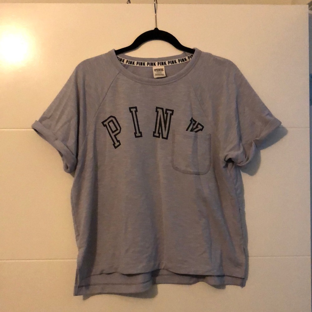 Purple/Grey semi crop top